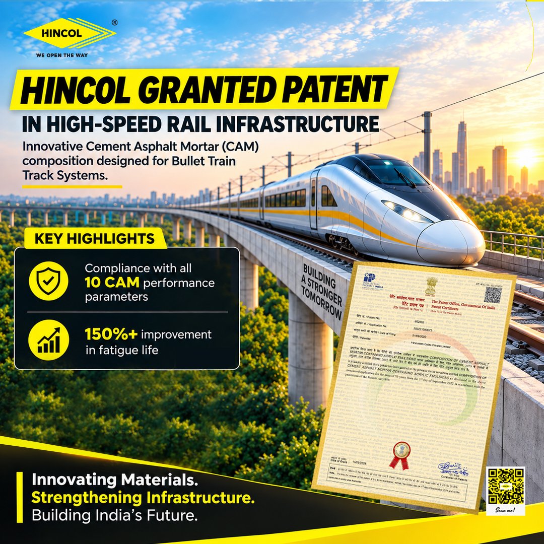 HINCOL Secures Its First Patent in High-Speed Rail Infrastructure